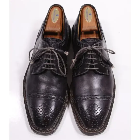 StefanoBi for Domenico Vacca Black Captoe Oxford Norvegese Dress Shoes UK 10 Oxford Dress Shoe Oxford - Shop Online - Stefano Borella main image 4
